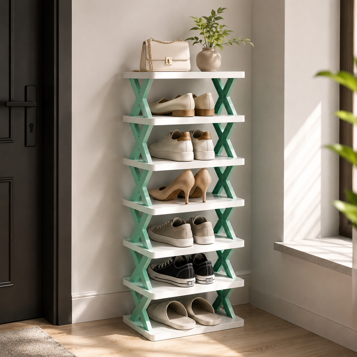 Adjustable Shoe Rack