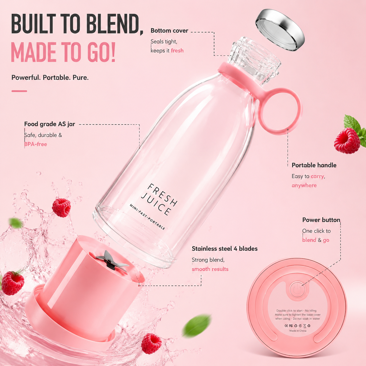 Mini Juicer Blender