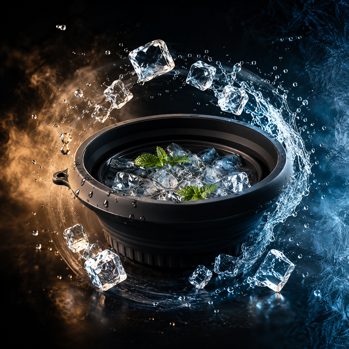 Face Bowl for Ice with Built in Ice Tray