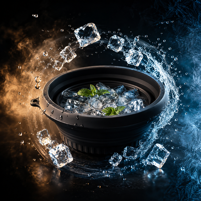 Face Bowl for Ice with Built in Ice Tray