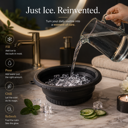 Face Bowl for Ice with Built in Ice Tray