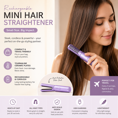 Rechargeable Mini Hair Straightener