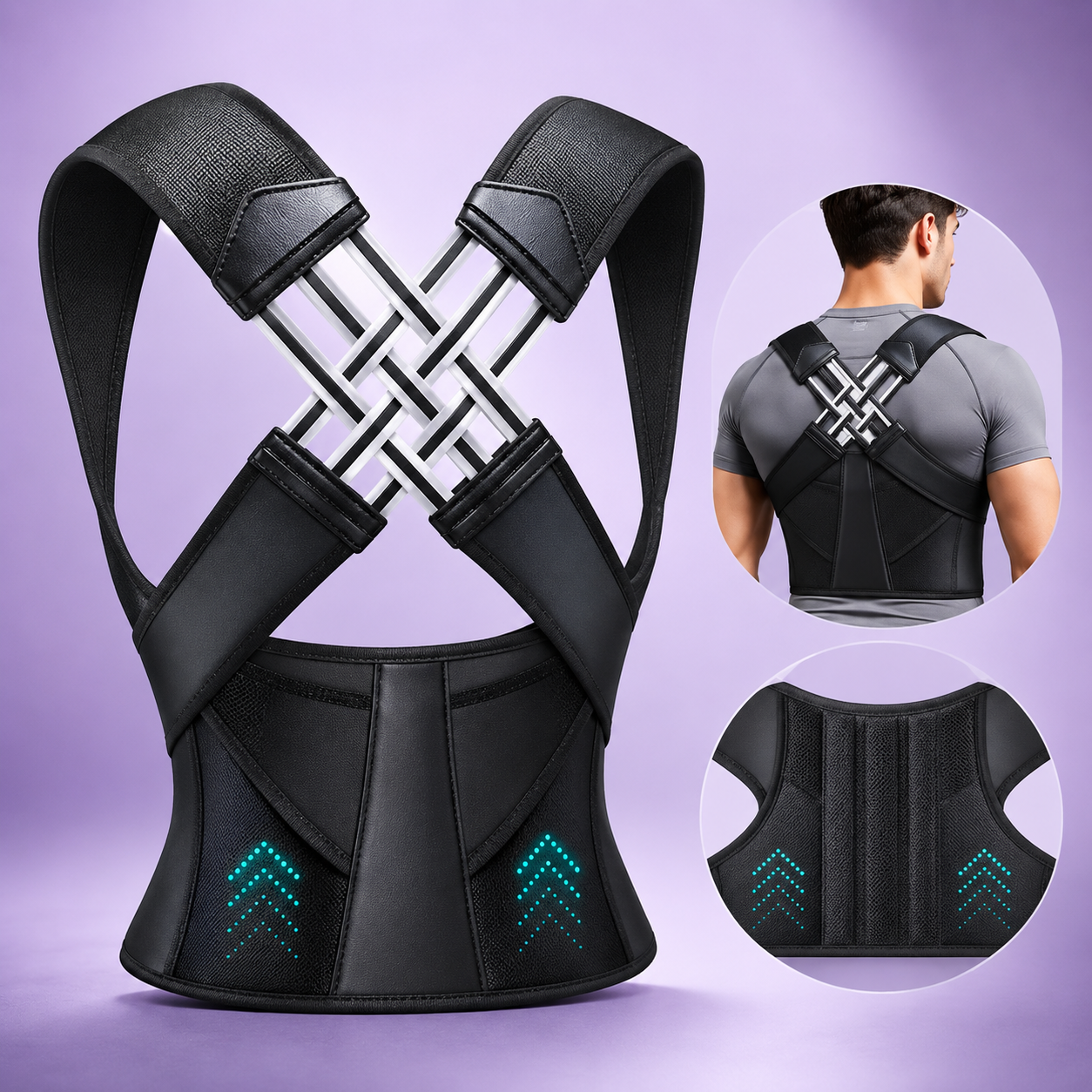 Posture Corrector | Free Size | Back Straight And Shoulder Support Belt