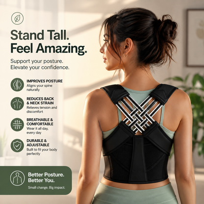 Posture Corrector | Free Size | Back Straight And Shoulder Support Belt