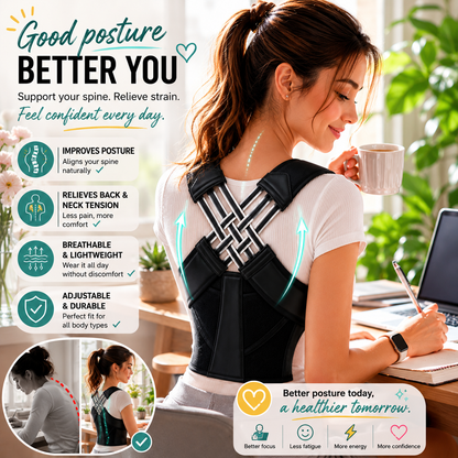 Posture Corrector | Free Size | Back Straight And Shoulder Support Belt