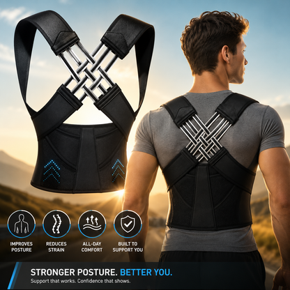 Posture Corrector | Free Size | Back Straight And Shoulder Support Belt
