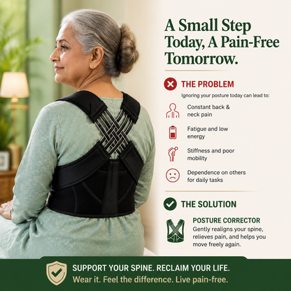 Posture Corrector | Free Size | Back Straight And Shoulder Support Belt
