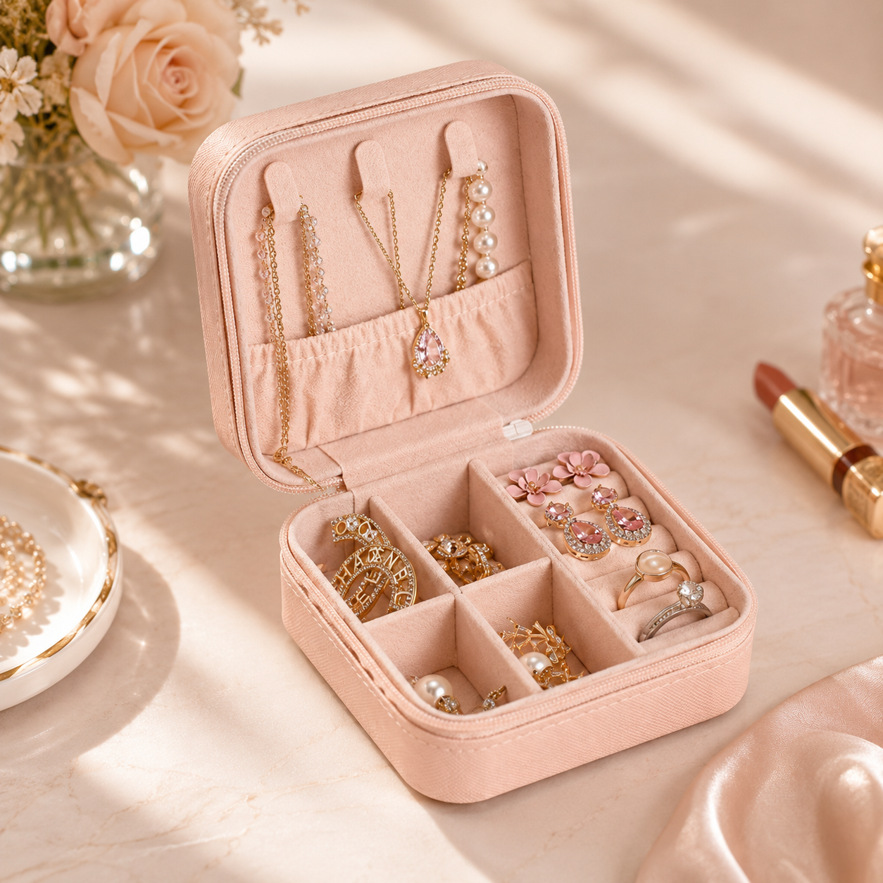 Small Portable Jewelry Bag