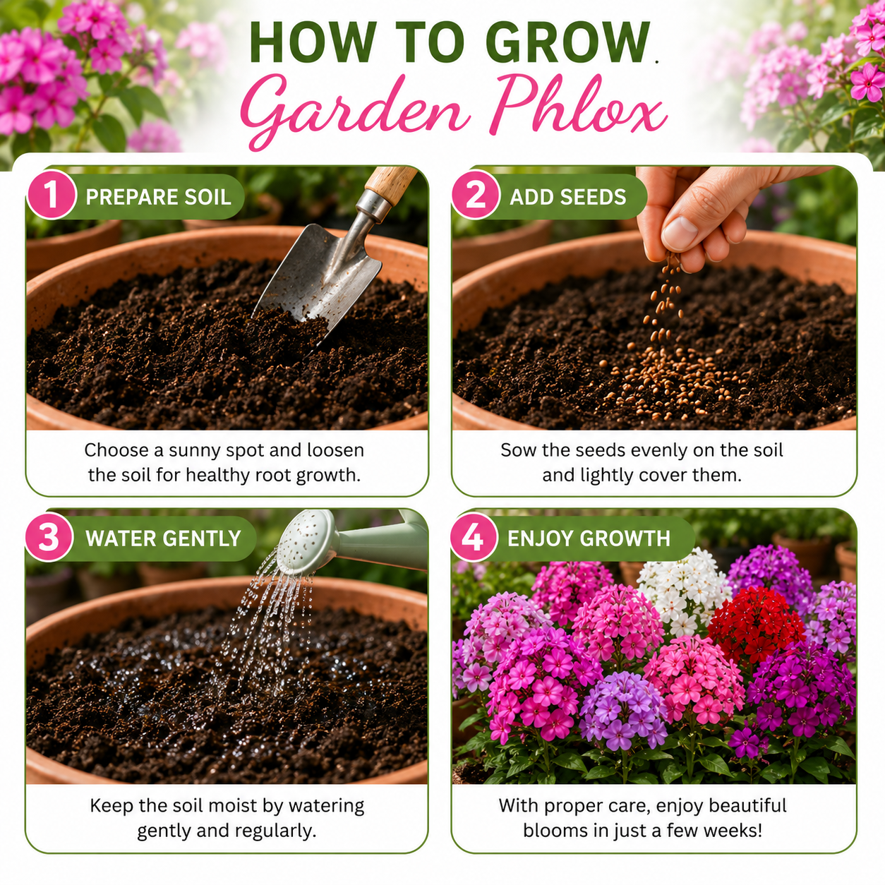 Garden Phlox Seeds (Phlox Paniculata Seeds)