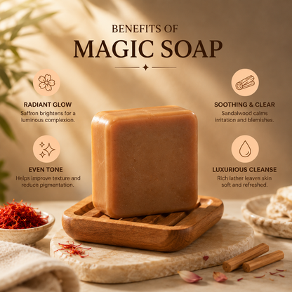 Handmade Magic Soaps For Skin Glow and Tan remover (pack of 2)