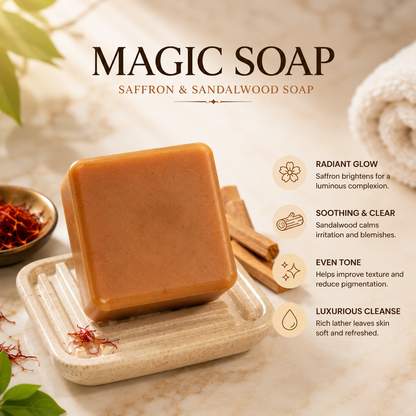 Handmade Magic Soaps For Skin Glow and Tan remover (pack of 2)