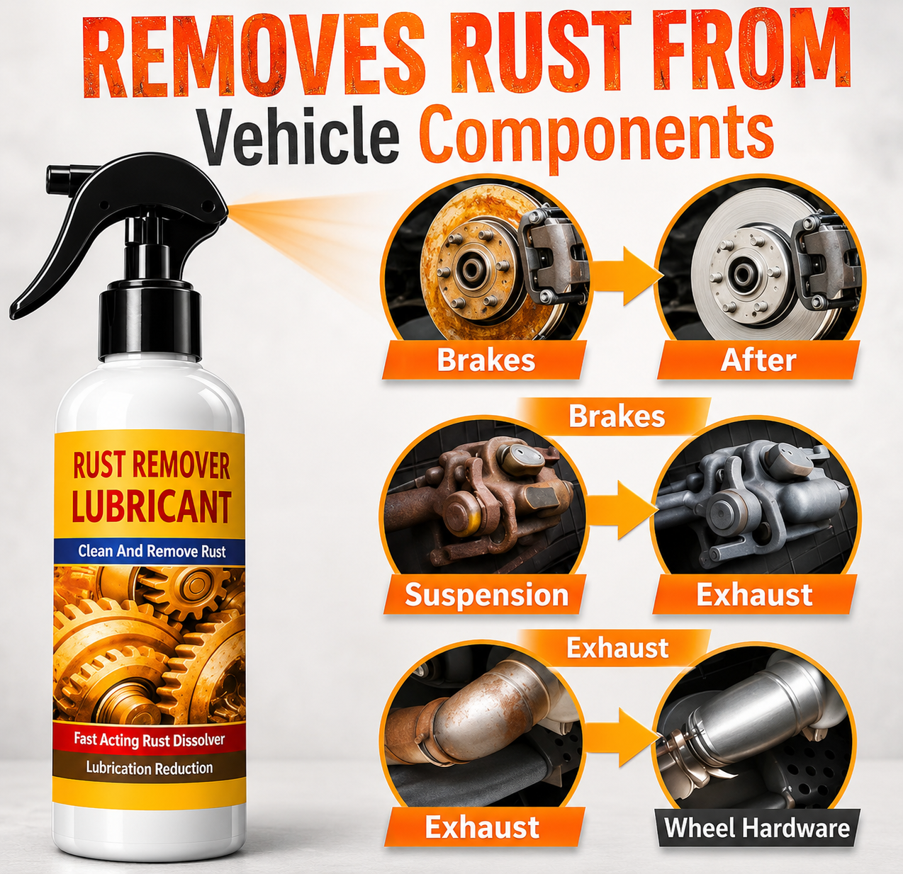 Rust Remover Lubricant (Pack of 2)