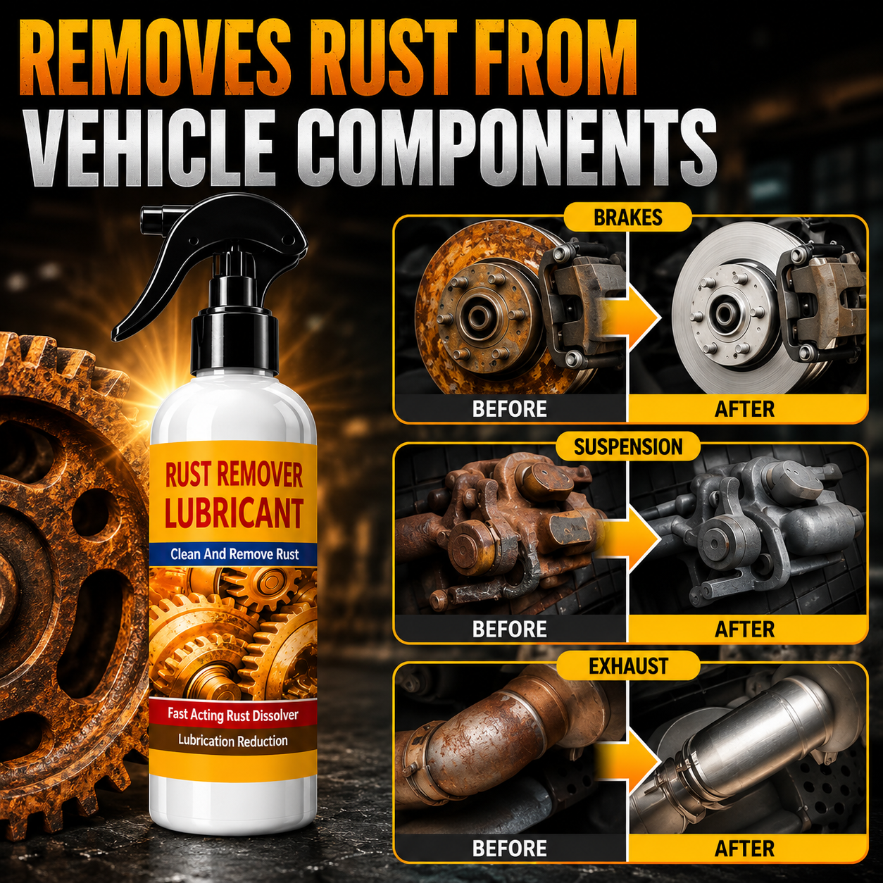Rust Remover Lubricant (Pack of 2)