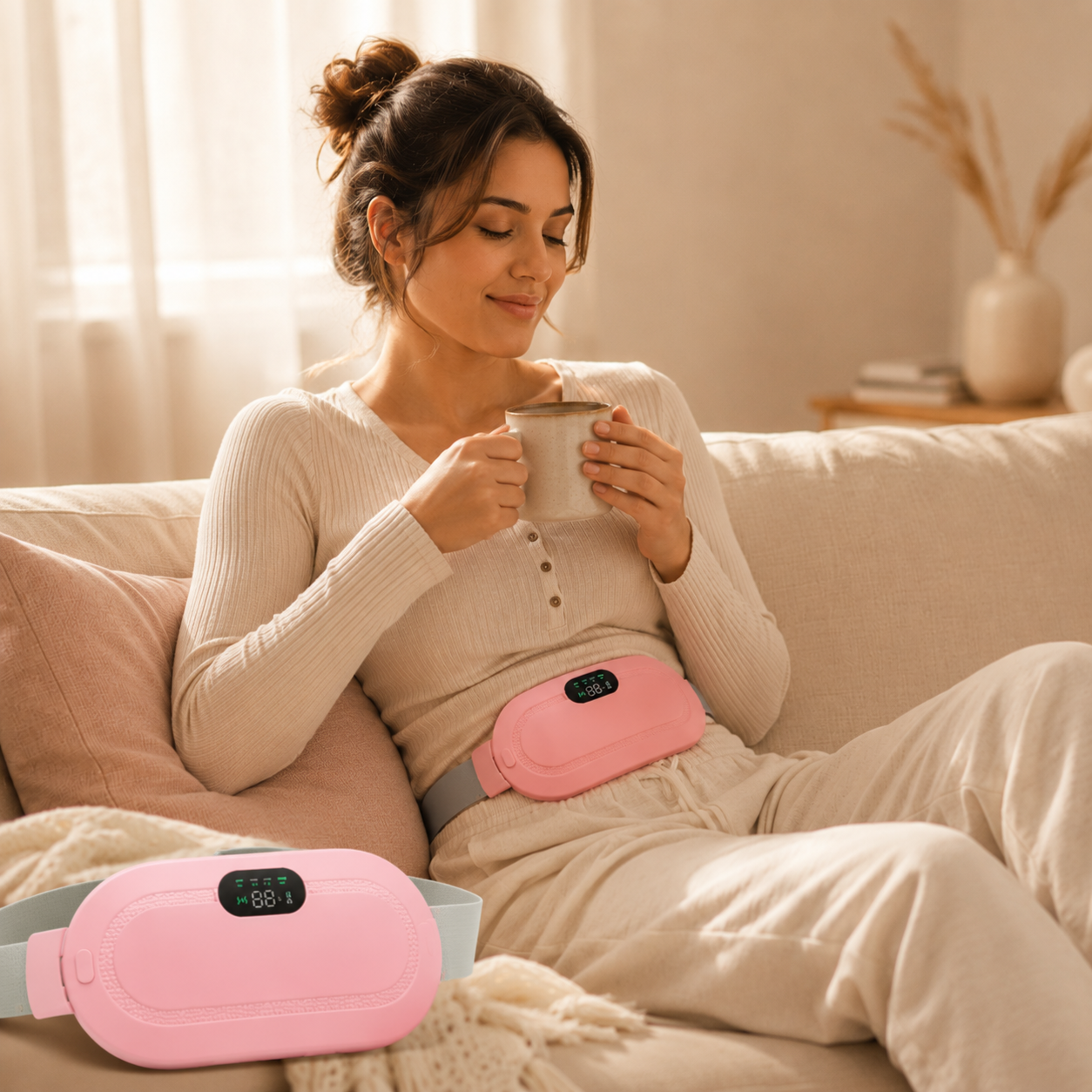 Portable Heating Pad & Massager | Period Pain Relief Device