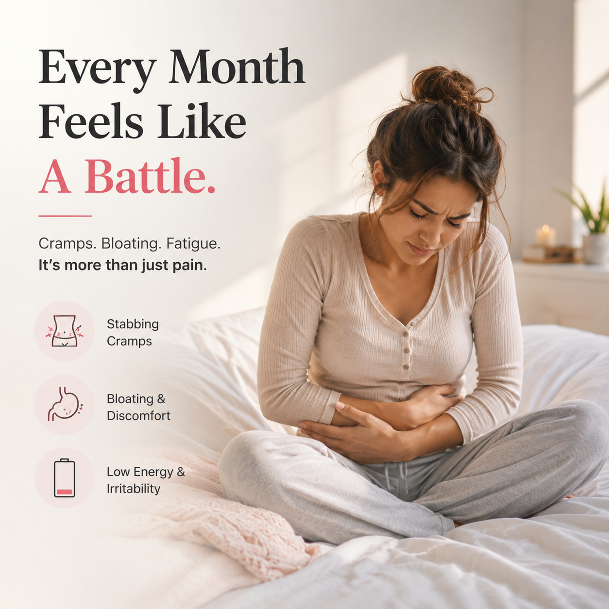Portable Heating Pad & Massager | Period Pain Relief Device