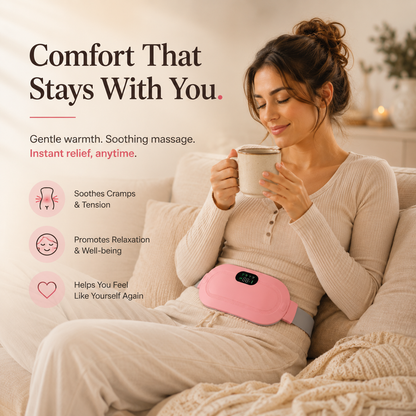 Portable Heating Pad & Massager | Period Pain Relief Device