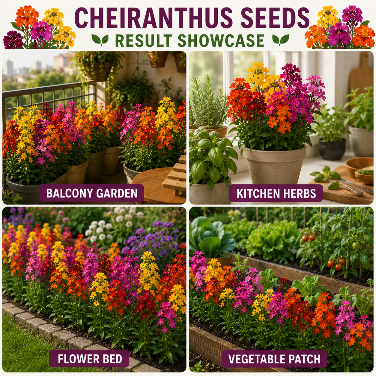 Cheiranthus Seeds (Wallflower)