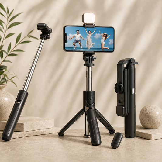 Selfie Stick with Tripod + Bluetooth