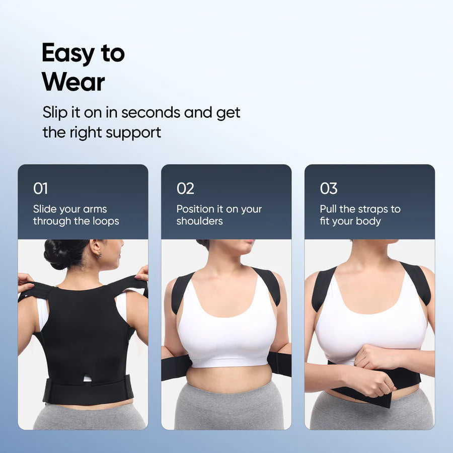 Posture Corrector | Free Size | Back Straight And Shoulder Support Belt