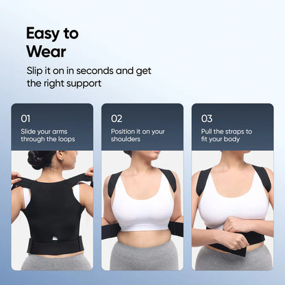 Posture Corrector | Free Size | Back Straight And Shoulder Support Belt