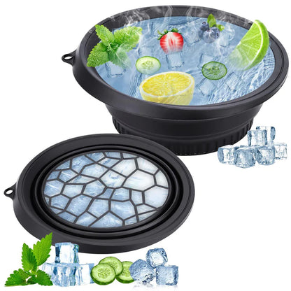 Face Bowl for Ice with Built in Ice Tray