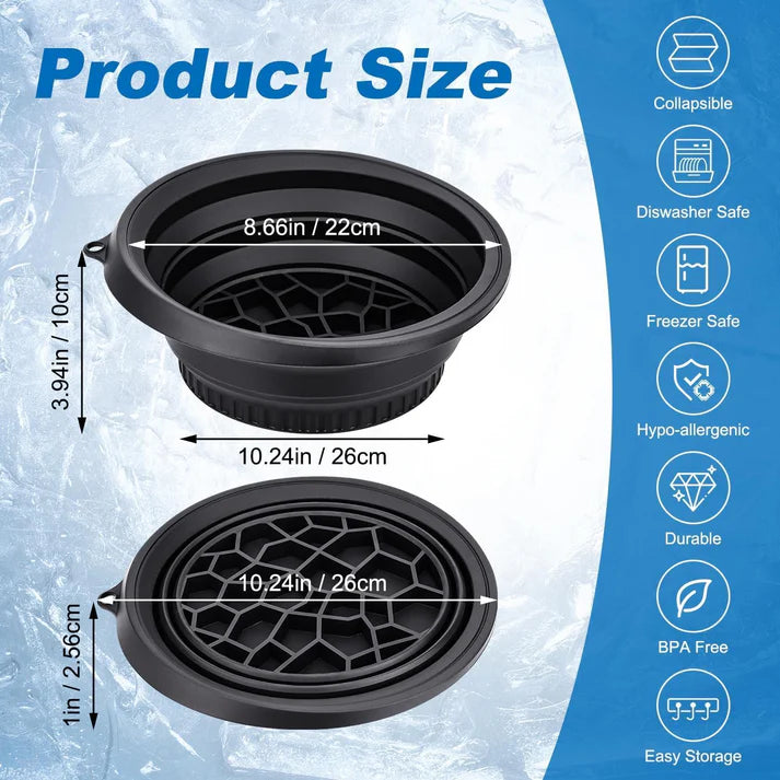 Face Bowl for Ice with Built in Ice Tray