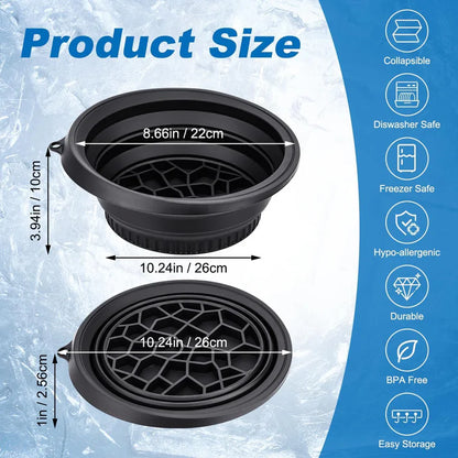 Face Bowl for Ice with Built in Ice Tray