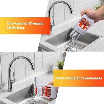 Mini Squeeze Mop - Self-Squeeze Desktop Cleaner