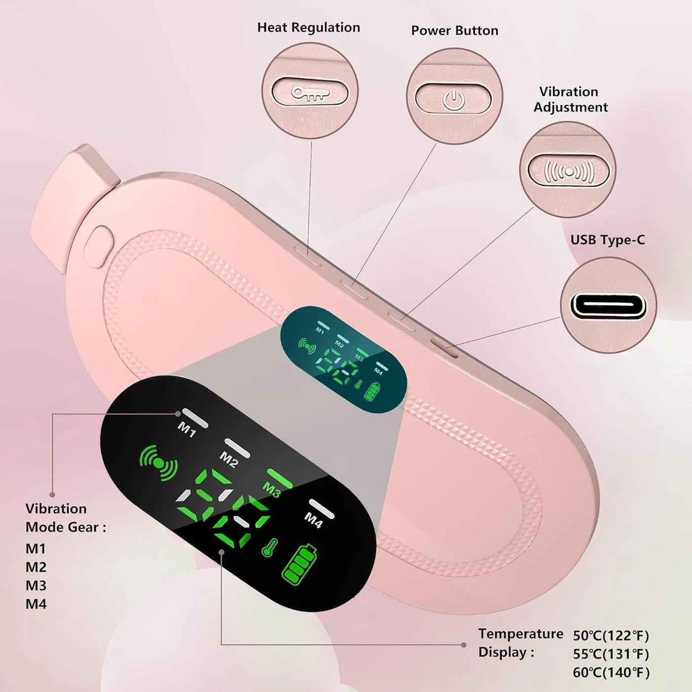 Portable Heating Pad & Massager | Period Pain Relief Device